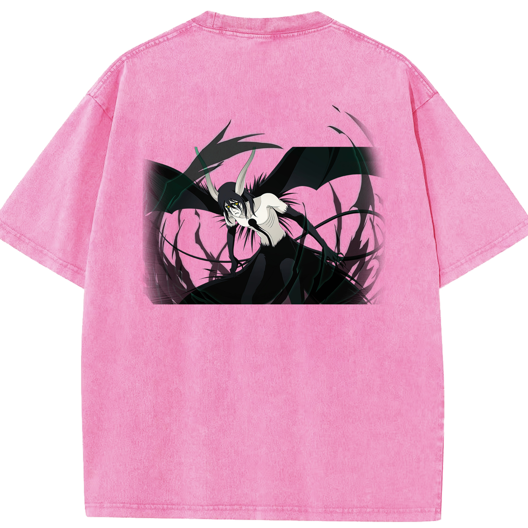 （画像用） ブリーチ ウルキオラ·シファー BLEACH Ulquiorra cifer 綿100% ヴィンテージ風 半袖Tシャツ（背面プリント）